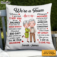 Personalized Couple We Are A Team Pillow JL255 85O53 thumb 1