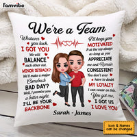 Personalized Couple We Are A Team Pillow JL255 85O53 thumb 1