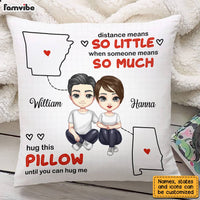 Personalized Couple Long Distance Pillow JL253 85O28 thumb 1