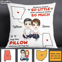 Personalized Couple Long Distance Pillow JL253 85O28 thumb 1