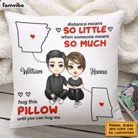 Personalized Couple Long Distance Pillow JL253 85O28 thumb 1