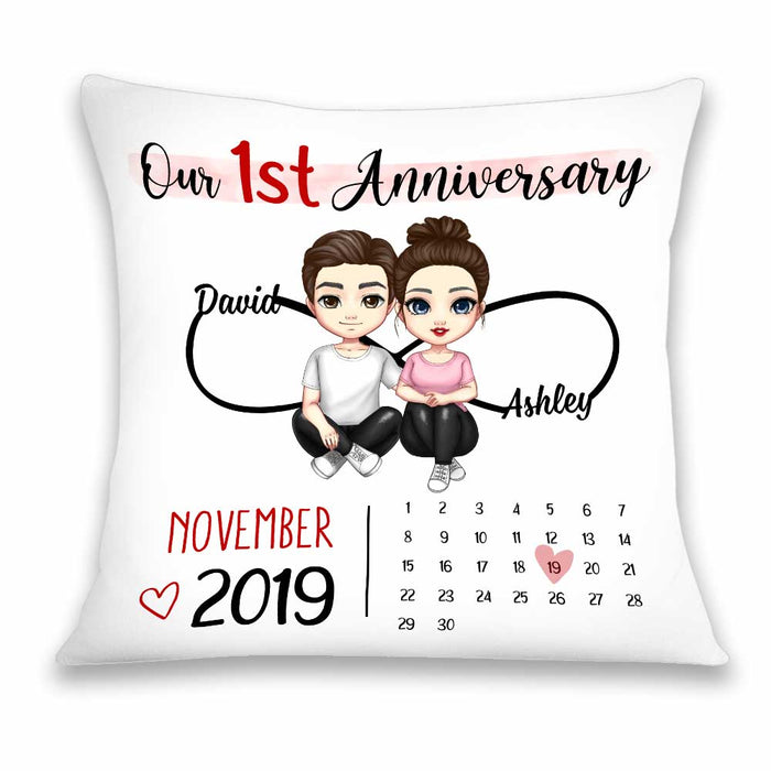 Personalized Couple Anniversary Pillow JL252 85O34 1