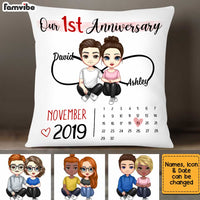 Personalized Couple Anniversary Pillow JL252 85O34 thumb 1