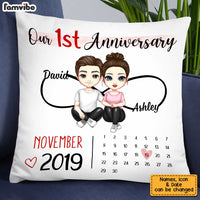 Personalized Couple Anniversary Pillow JL252 85O34 thumb 1