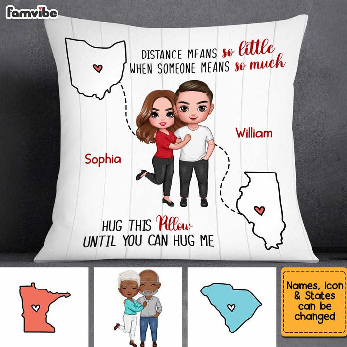 Personalized Couple Long Distance Pillow JL255 85O34 Famvibe