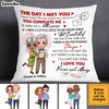 Personalized Couple The Day We Met Pillow JL254 30O34 1