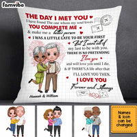 Personalized Couple The Day We Met Pillow JL254 30O34 thumb 1