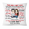 Personalized Couple The Day We Met Pillow JL252 30O47 1