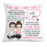 Personalized Couple The Day We Met Pillow JL268 30O31 thumb 1