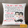 Personalized Couple The Day We Met Pillow JL254 30O31 1