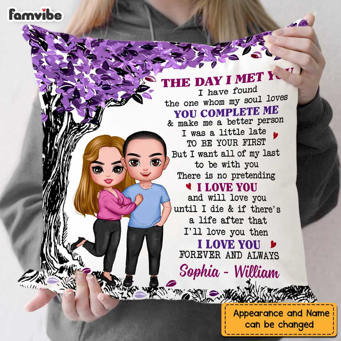 Personalized Couple The Day Pillow JL255 23O47 1