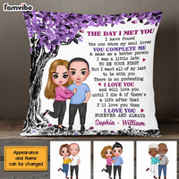 Personalized Couple The Day Pillow JL255 23O47 thumb 1