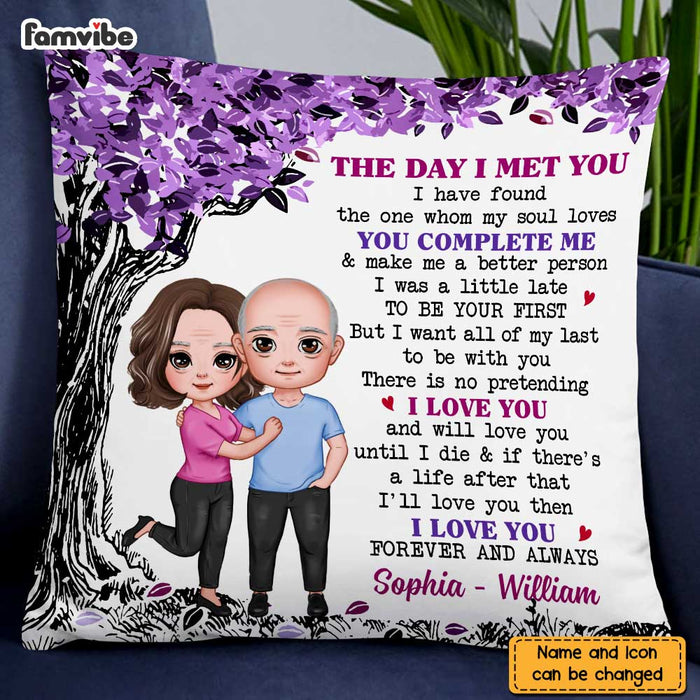 Personalized Couple The Day Pillow JL255 23O47 1