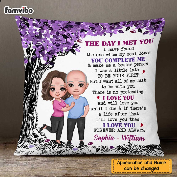 Personalized Couple The Day Pillow JL255 23O47 1