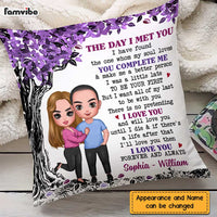 Personalized Couple The Day Pillow JL255 23O47 thumb 1