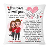 Personalized Couple The Day Holding Hands Pillow JL255 23O53 1