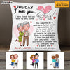 Personalized Couple The Day Holding Hands Pillow JL255 23O53 1