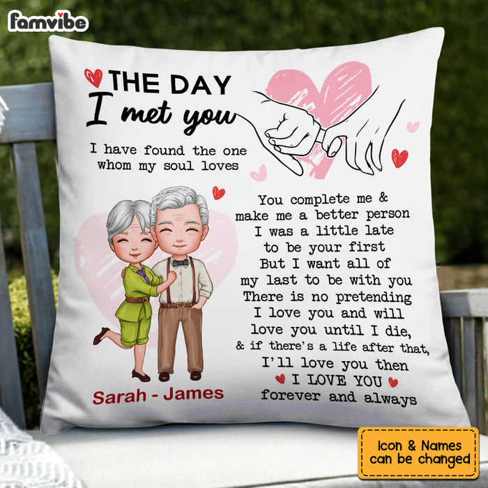 Personalized Couple The Day Holding Hands Pillow JL255 23O53 1