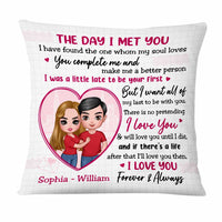 Personalized Couple The Day Pillow JL254 23O47 thumb 1