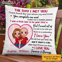 Personalized Couple The Day Pillow JL254 23O47 thumb 1
