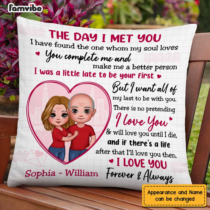 Personalized Couple The Day Pillow JL254 23O47 1