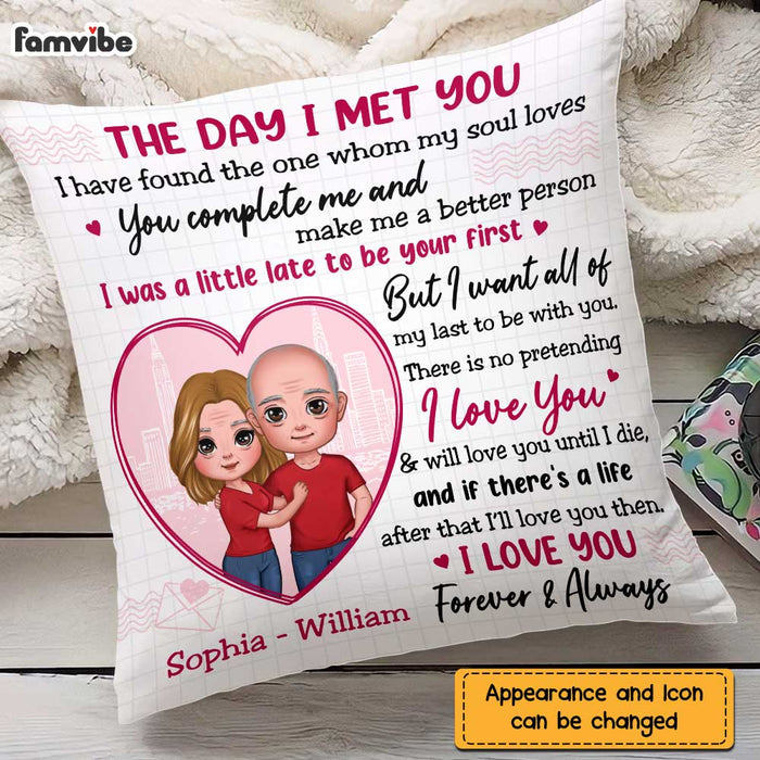 Personalized Couple The Day Pillow JL254 23O47 1