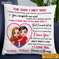 Personalized Couple The Day Pillow JL254 23O47 thumb 1
