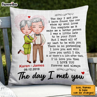 Personalized Couple The Day I Met You Pillow JL251 32O53 thumb 1
