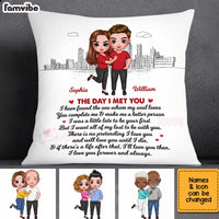Personalized Couple The Day I Met You Pillow JL272 32O34 thumb 1