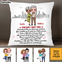 Personalized Couple The Day I Met You Pillow JL272 32O34 thumb 1
