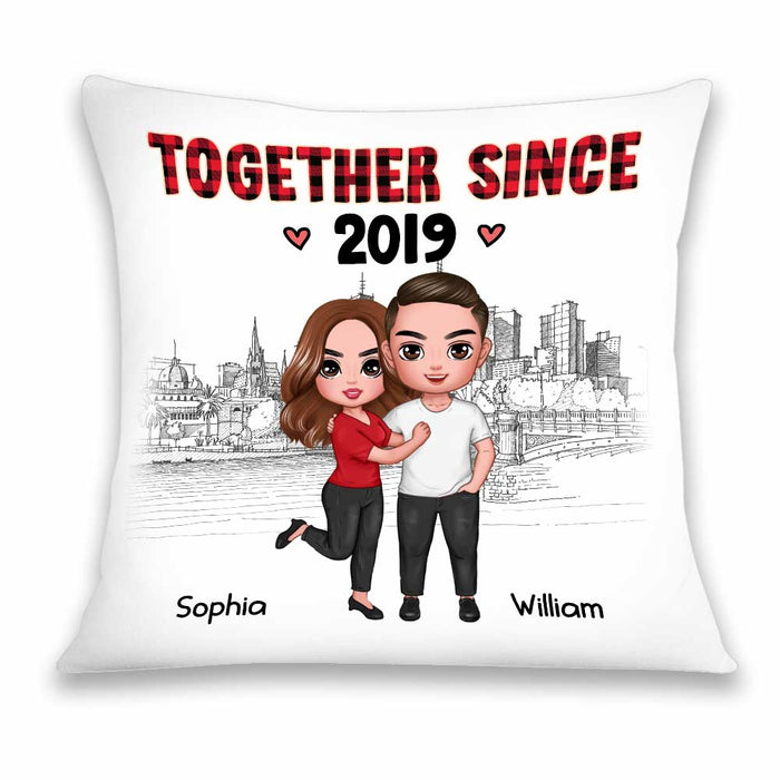 Personalized Love Couple Together Since Pillow JL262 32O34 1