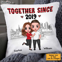 Personalized Love Couple Together Since Pillow JL262 32O34 thumb 1