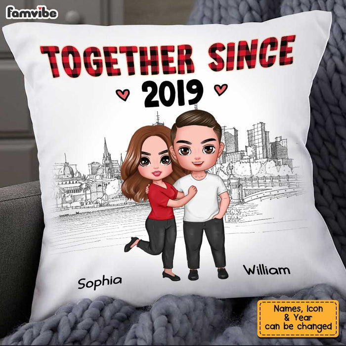 Personalized Love Couple Together Since Pillow JL262 32O34 1
