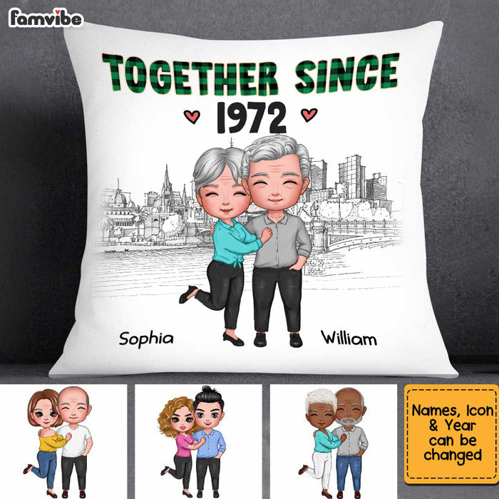 Personalized Love Couple Together Since Pillow JL262 32O34 1
