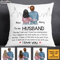 Personalized To My Husband The Day I Met You Pillow JL262 85O28 thumb 1