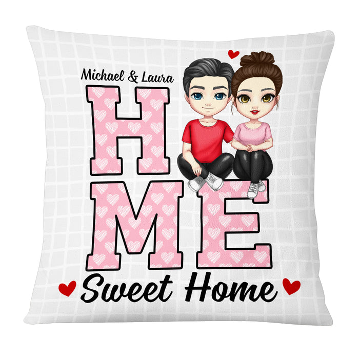 Personalized Couple Home Sweet Home Pillow JL261 85O53 1