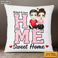 Personalized Couple Home Sweet Home Pillow JL261 85O53 thumb 1