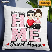 Personalized Couple Home Sweet Home Pillow JL261 85O53 thumb 1