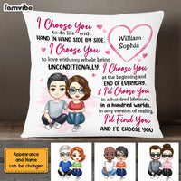 Personalized Couple I Choose You Pillow JL263 30O47 thumb 1