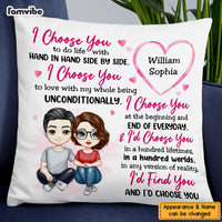Personalized Couple I Choose You Pillow JL263 30O47 thumb 1