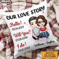 Personalized Couple Anniversary Pillow JL263 85O47 thumb 1