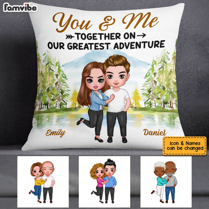 Personalized Couple You And Me Greatest Adventure Pillow JL261 32O53 1
