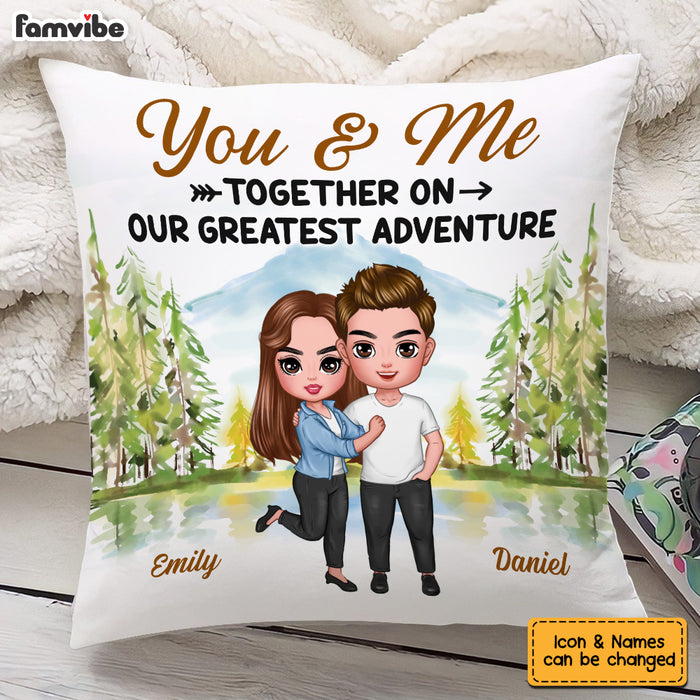 Personalized Couple You And Me Greatest Adventure Pillow JL261 32O53 1