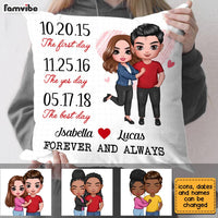 Personalized Couple Anniversary Date Pillow JL265 30O28 thumb 1