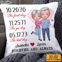 Personalized Couple Anniversary Date Pillow JL265 30O28 thumb 1