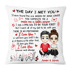Personalized Couple The Day We Met Pillow JL261 30O53 1