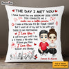Personalized Couple The Day We Met Pillow JL261 30O53 1