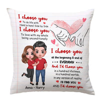 Personalized Couple I Choose You Pillow JL261 23O28 thumb 1
