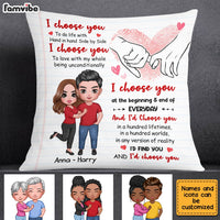 Personalized Couple I Choose You Pillow JL261 23O28 thumb 1