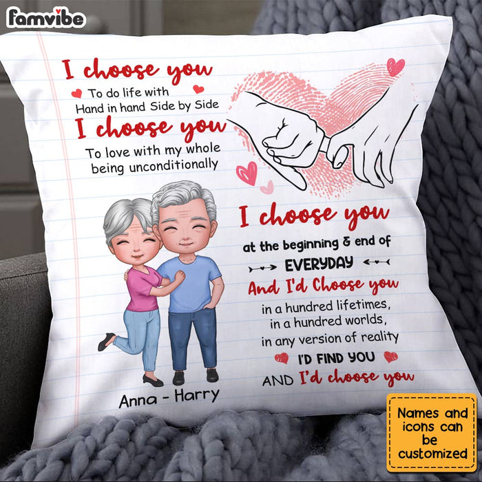 Personalized Couple I Choose You Pillow JL261 23O28 1